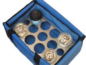 Heat-insulating delivery boxes - Coffee - Coffee - Food Bag with grill of 11 coffees + 2 esp