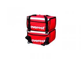 Heat-insulating delivery boxes - Coffee - Food - Two-in-one thermobag with aluminum racks