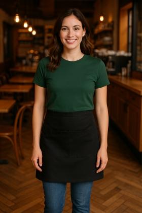 Aprons & CapsTwo-tone Poplin Apron for Professional Use