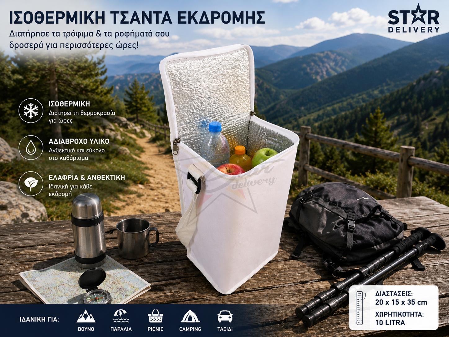 Σάκοι Ψυγεία & Ισοθερμικές Τσάντες  Delivery - Τσάντες εκδρομής - Premium Ισοθερμική Τσάντα picnik & εκδρομής 9L