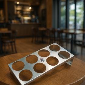 Aluminum Coffee Rack – 8-Cup Professional Quality